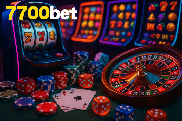 Slots populares Cassino 7700BET bônus e diversão